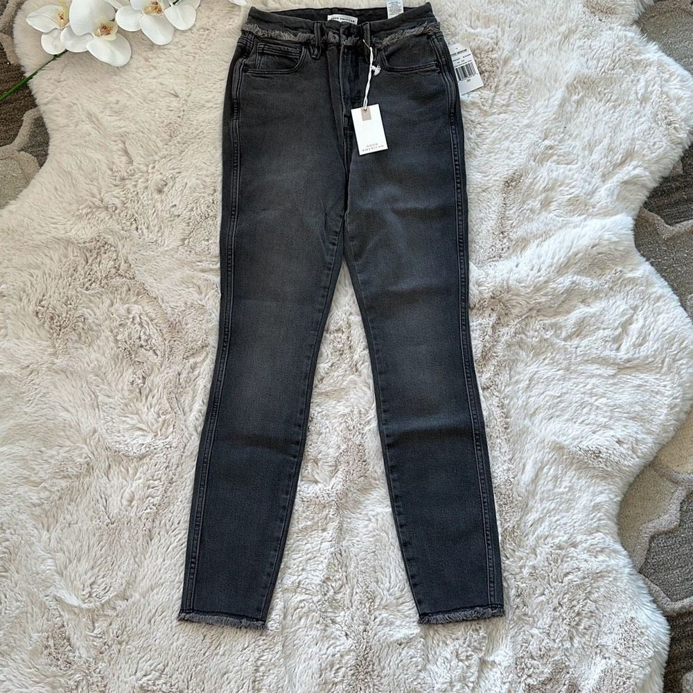Good American Good Curve Skinny Crop Jeans Size 00/24 - Picture 2 of 9